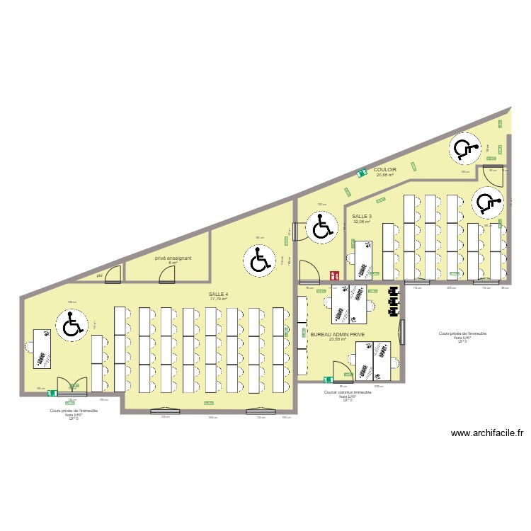 PLAN N3 ESPACE DE ROTATION. Plan de 0 pièce et 0 m2