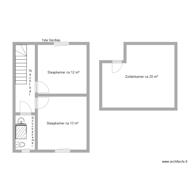 Plan Puttestraat V1 et V2. Plan de 0 pièce et 0 m2