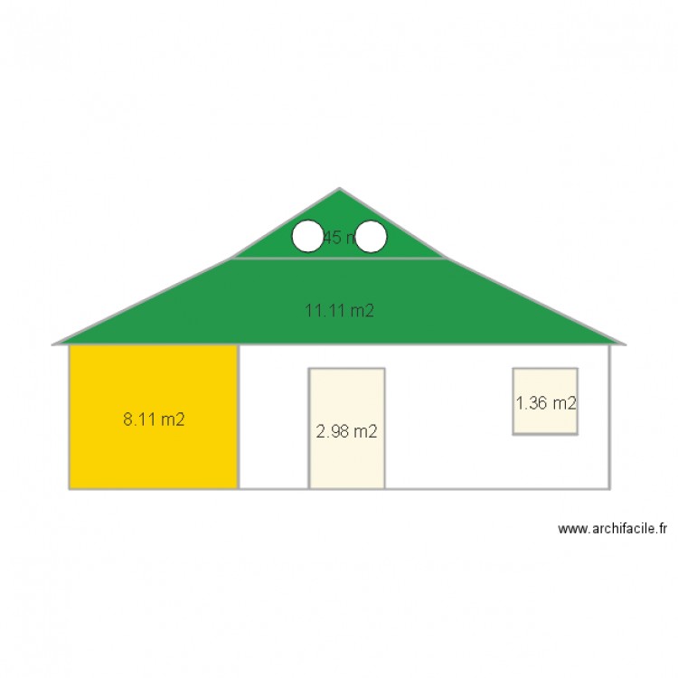 FACE AVANT avec hublots. Plan de 0 pièce et 0 m2