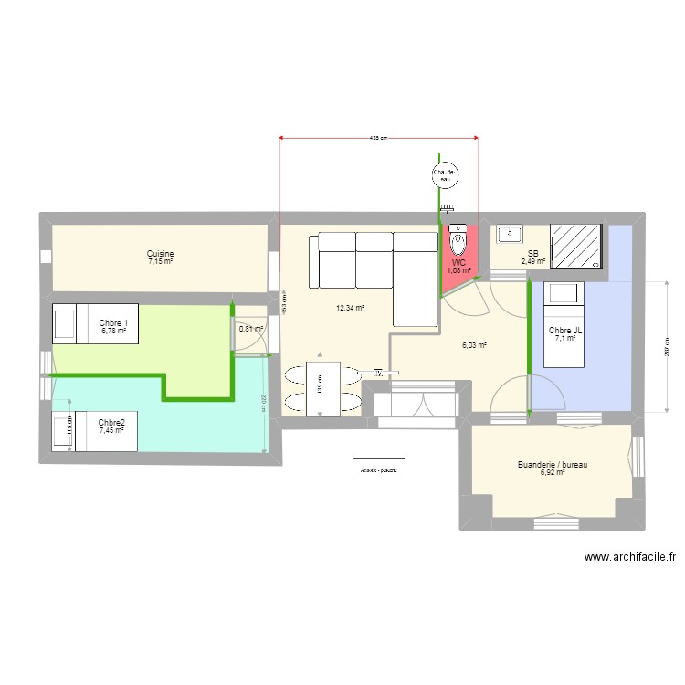 lemoine projet6. Plan de 0 pièce et 0 m2