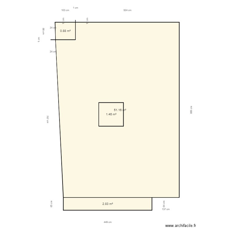 ferrer millas. Plan de 4 pièces et 58 m2