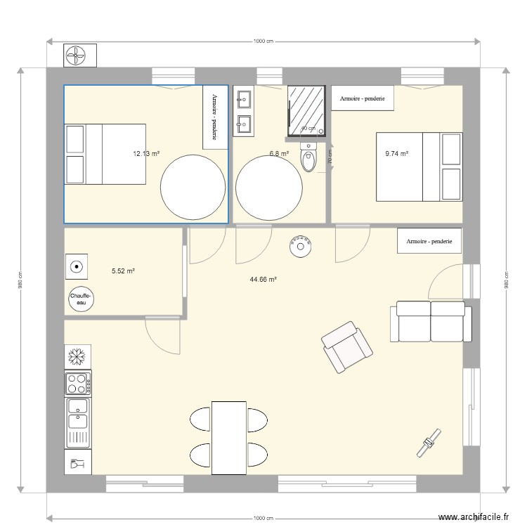 Maison Angle 2. Plan de 0 pièce et 0 m2