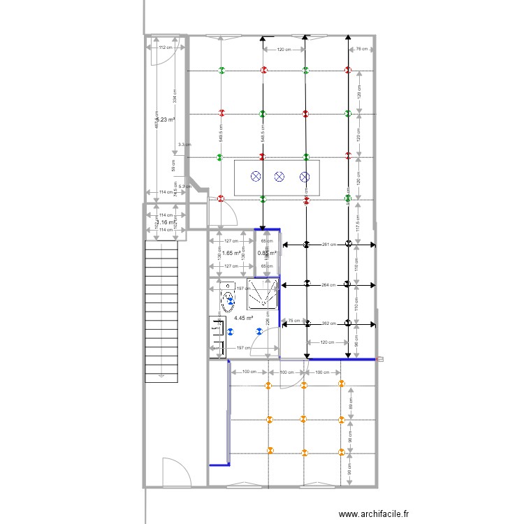 Gilly rdc cible 14042018 éclairage. Plan de 0 pièce et 0 m2