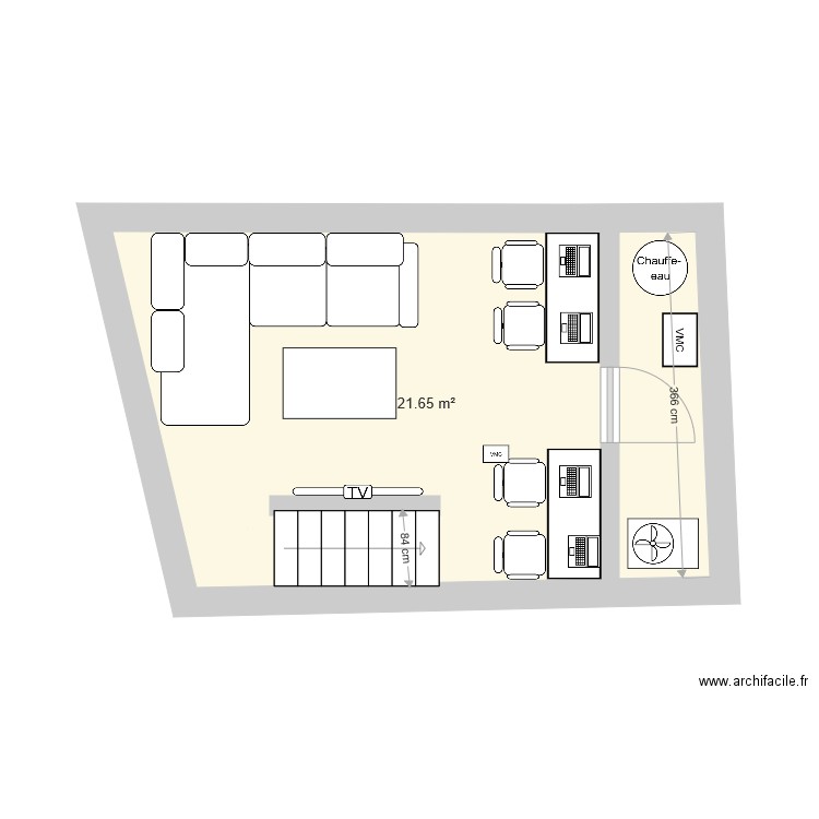 SOUS SOL. Plan de 0 pièce et 0 m2