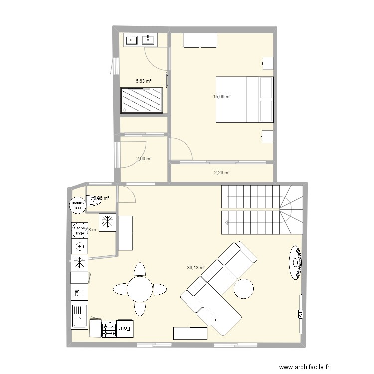 rdc trelivan. Plan de 0 pièce et 0 m2