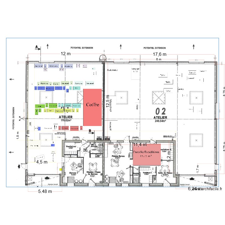 Batiment Relais Travail2. Plan de 0 pièce et 0 m2