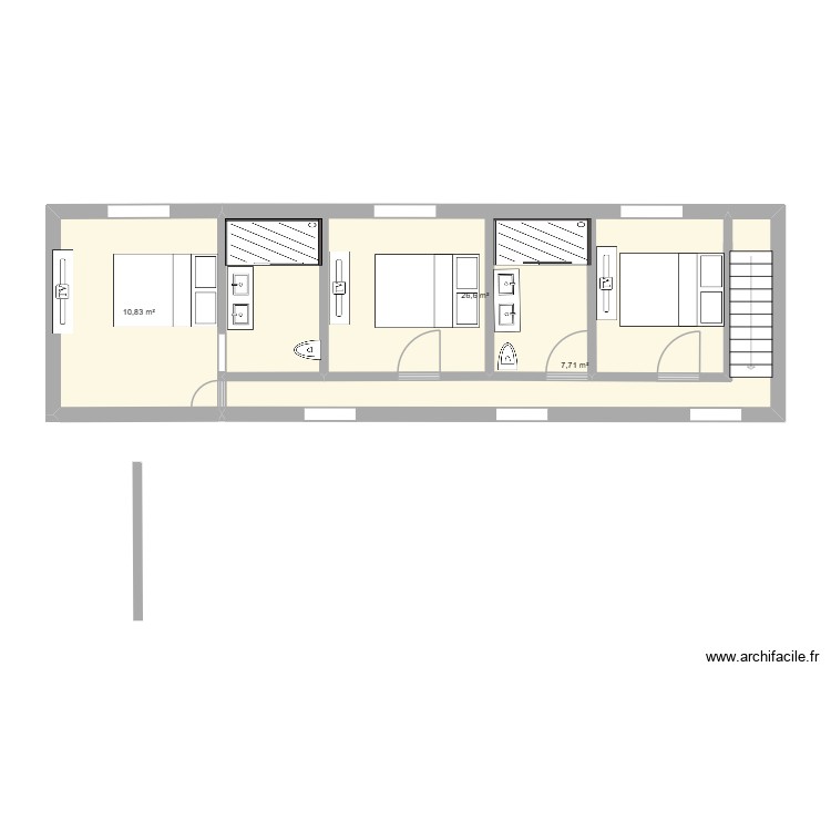 chambre. Plan de 0 pièce et 0 m2