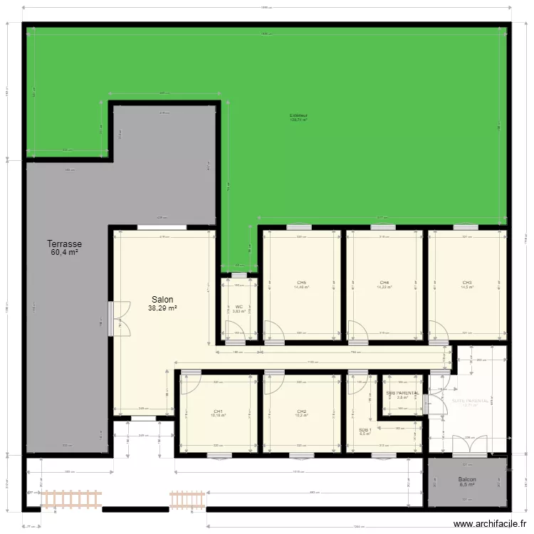 route de thies. Plan de 