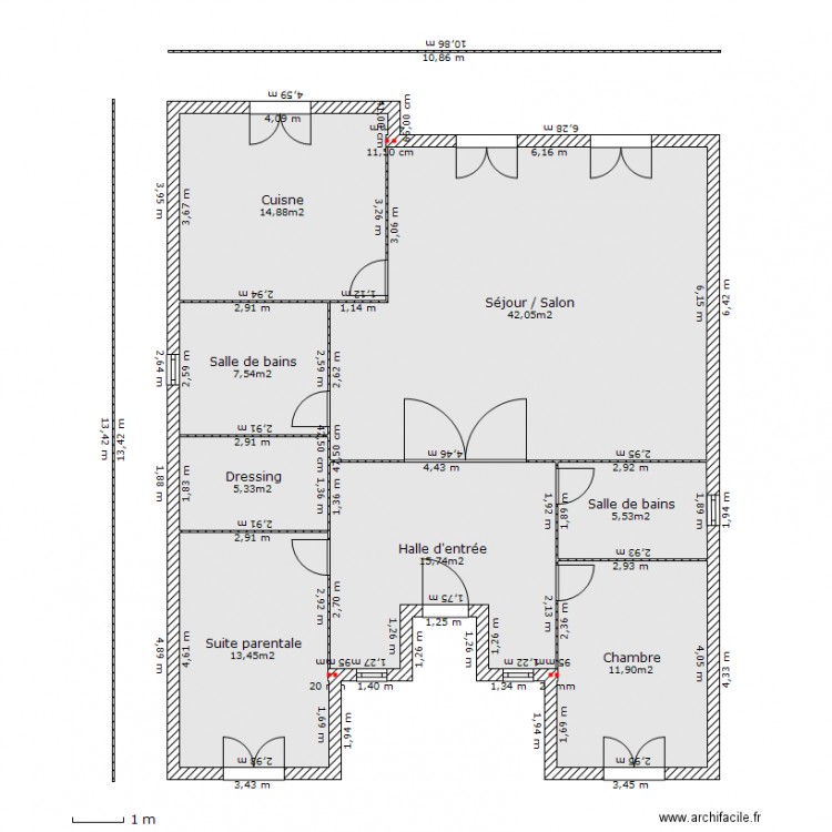 maison1. Plan de 0 pièce et 0 m2