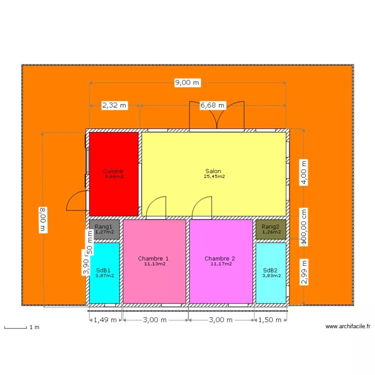 GUYOMARD 72 m2. Plan de GUYOMARD 72 m2. Plan de