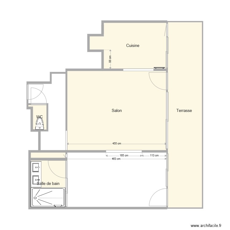 plan projet 1 finlay. Plan de 0 pièce et 0 m2