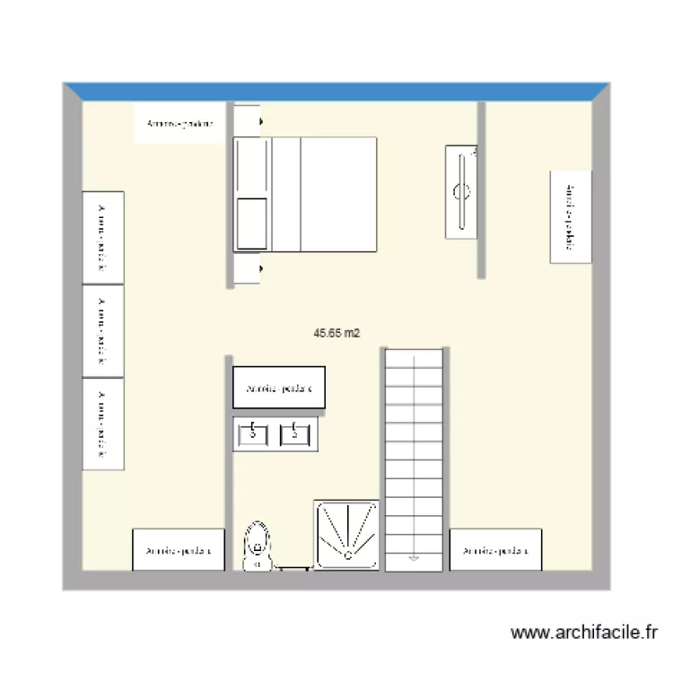 chambre. Plan de 