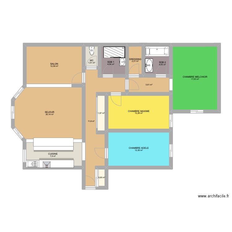 COOLOCATION V2. Plan de 0 pièce et 0 m2