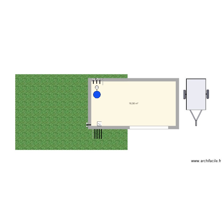 MJC abris jardin. Plan de 0 pièce et 0 m2