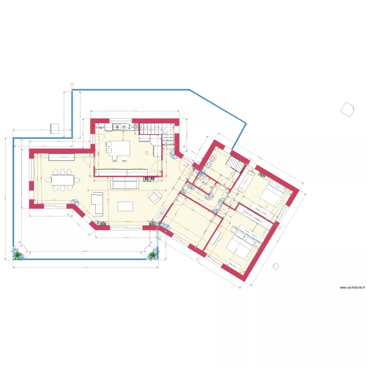 Villa r&eacute;alisation projet 9. Plan de 