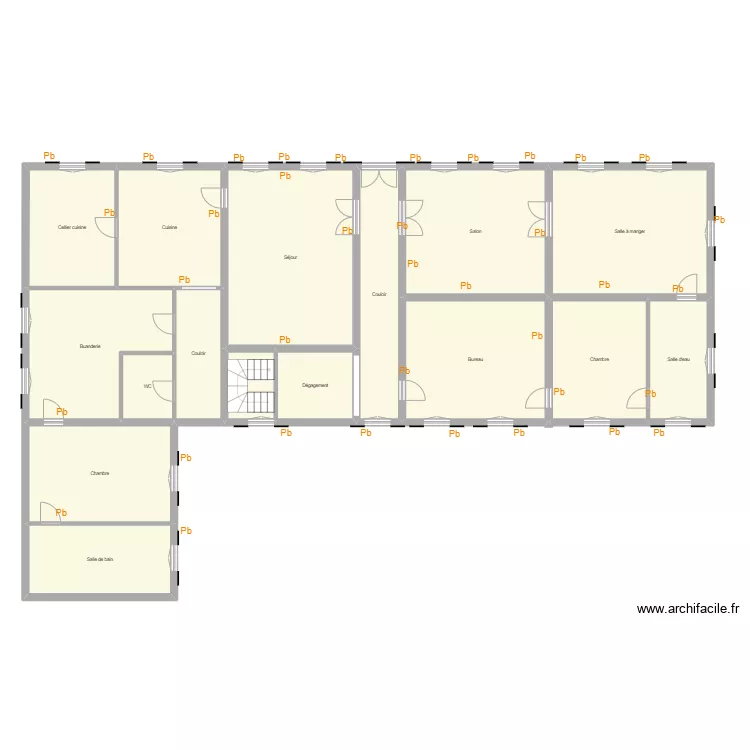 Croquis MANGEMATIN 1er Etage. Plan de 