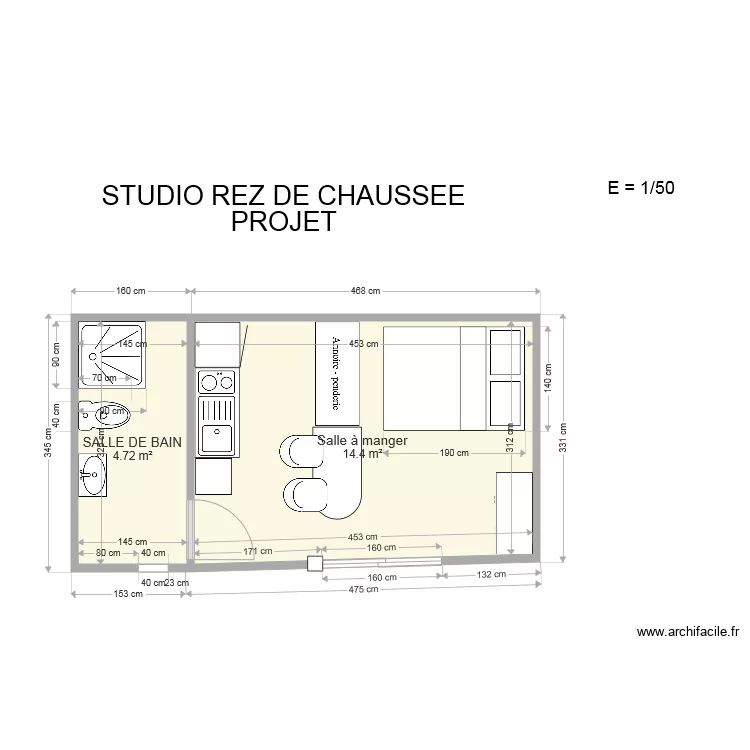 STUDIO COMPLET. Plan de STUDIO COMPLET. Plan de