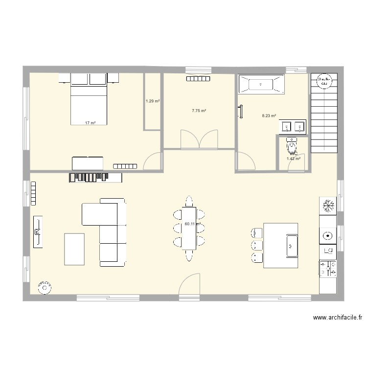 MAISON TYPE CONTAINERS . Plan de 0 pièce et 0 m2