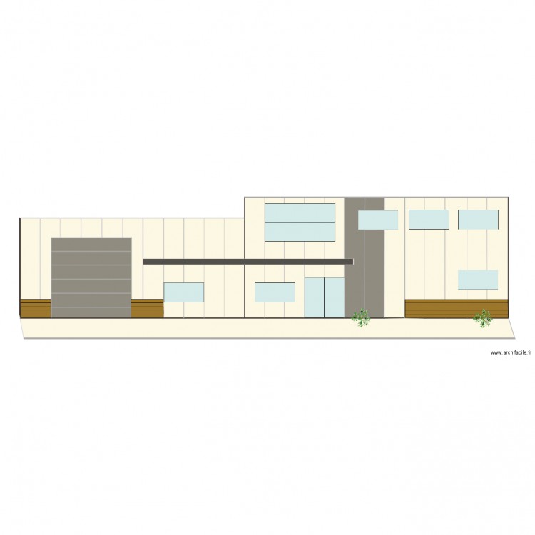 facade 600. Plan de 0 pièce et 0 m2