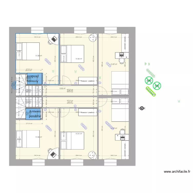 Manu4 b&acirc;timent agricole. Plan de 