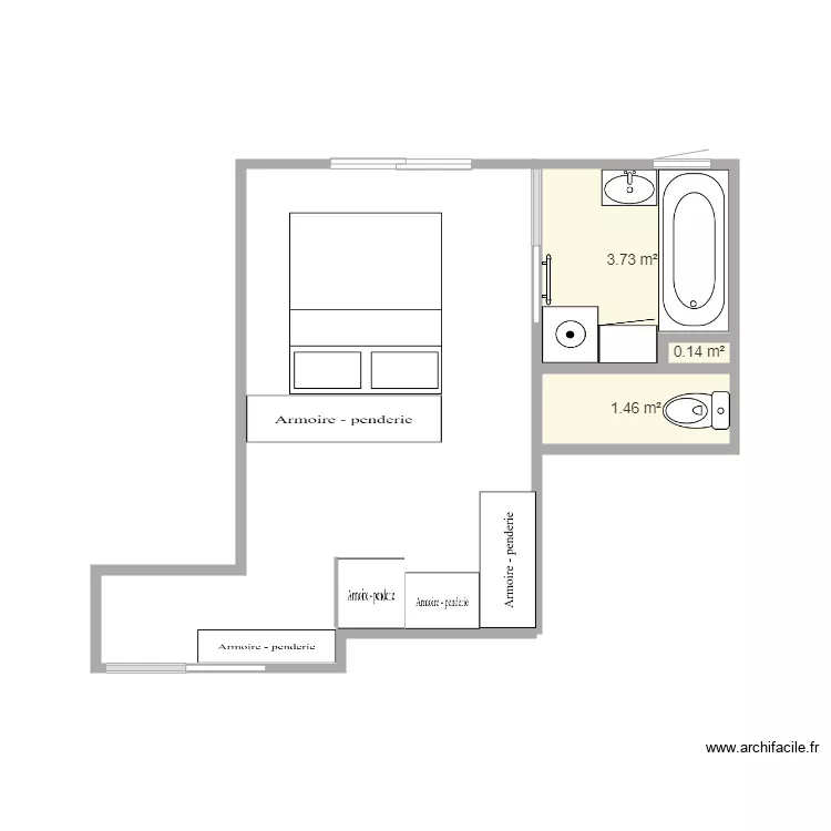 Chambre 3. Plan de Chambre 3. Plan de