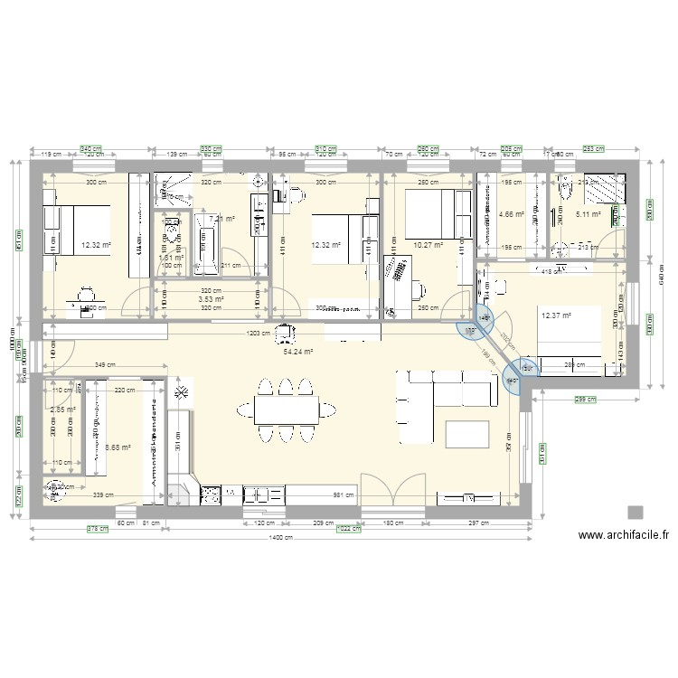 projet maison. Plan de 0 pièce et 0 m2