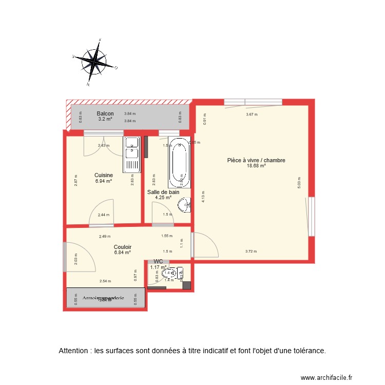 BI 1325. Plan de 0 pièce et 0 m2