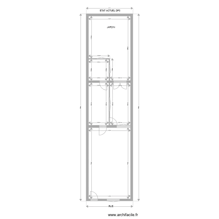 EXTENTION DP3 AVANT. Plan de 