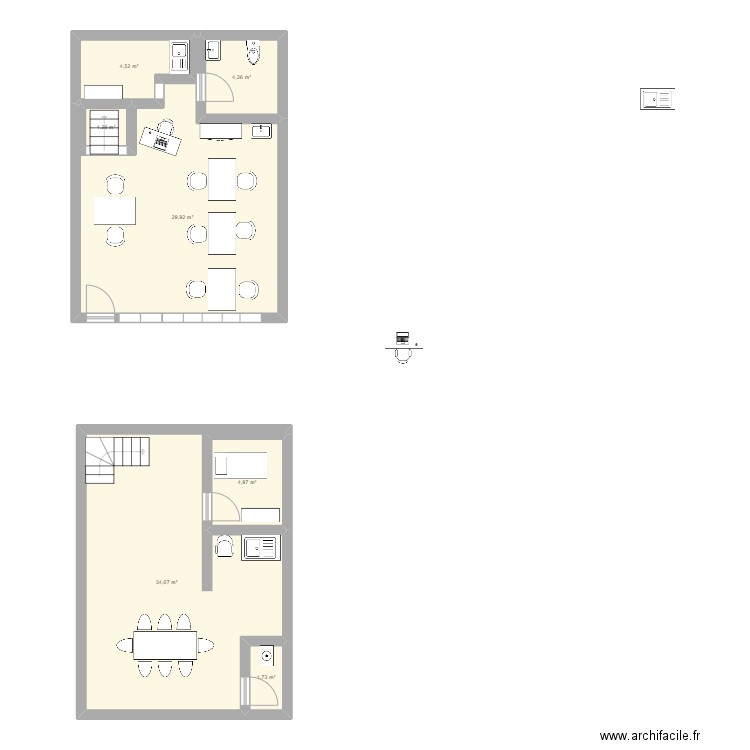 plan institut. Plan de 0 pièce et 0 m2