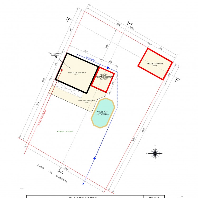 PCMI2  plan  masse . Plan de 0 pièce et 0 m2