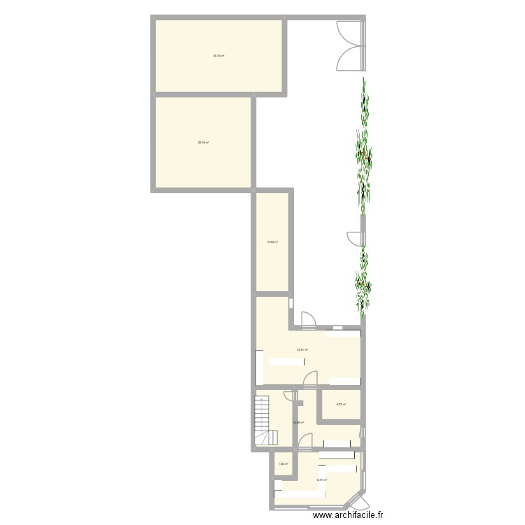 doc pro. Plan de 8 pièces et 127 m2
