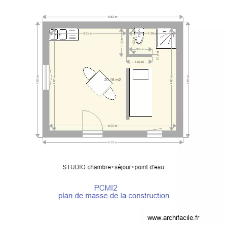 studio ARREST 2. Plan de 