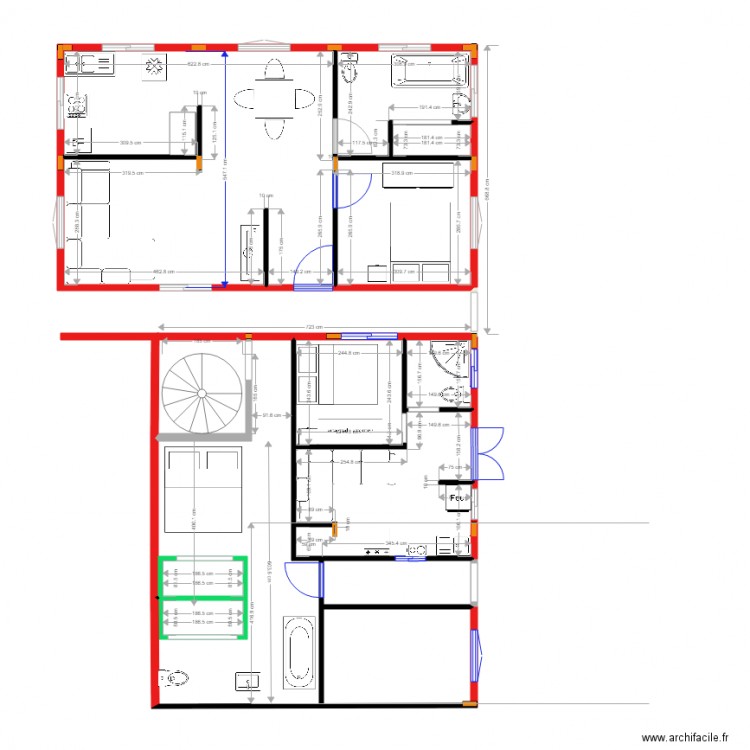 momo aménagement corrigé. Plan de 0 pièce et 0 m2