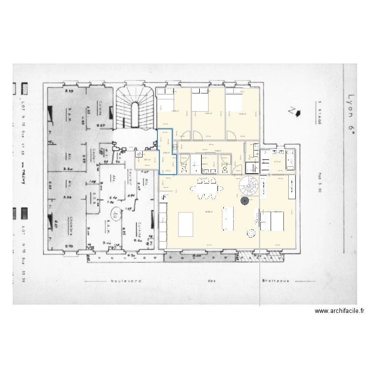 38 Btx 5ème v6. Plan de 0 pièce et 0 m2