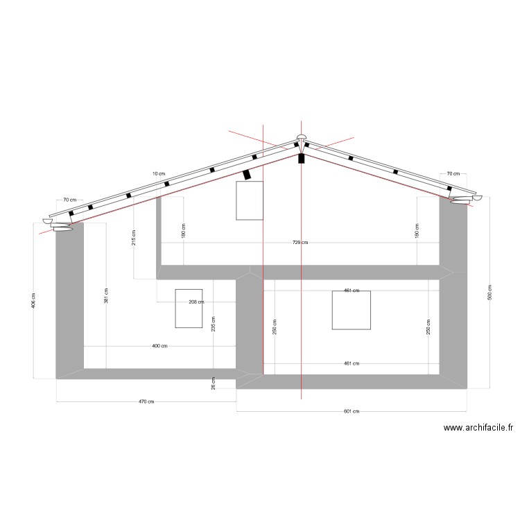 PIGNON OUEST FINAL 4. Plan de 1 pièce et 12 m2