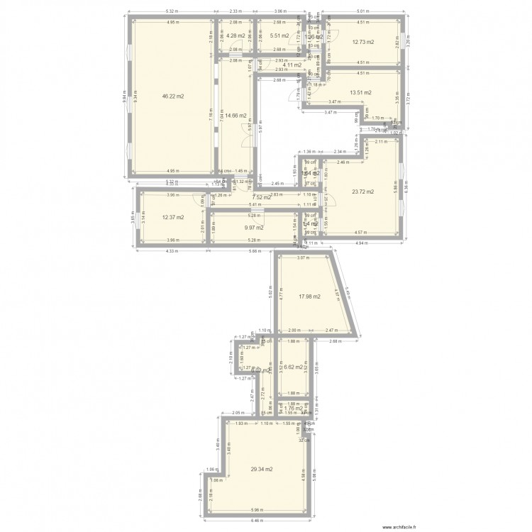 66 FOCH V1. Plan de 0 pièce et 0 m2