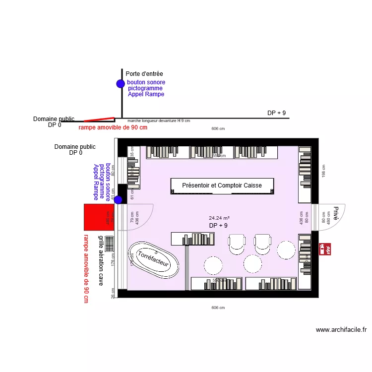 TORREFACTION SAINT NICOLAS APRES TRAVAUX. Plan de 