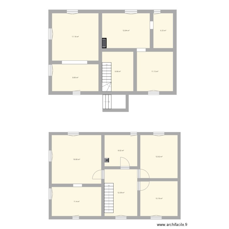 Rénovation maison alsacienne. Plan de 0 pièce et 0 m2
