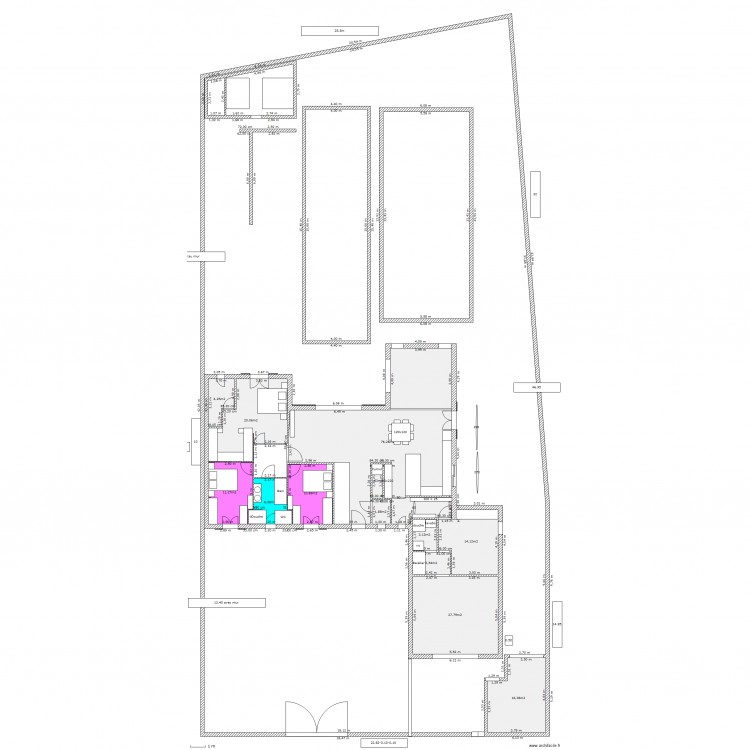 totalite cotes pisc. Plan de 0 pièce et 0 m2