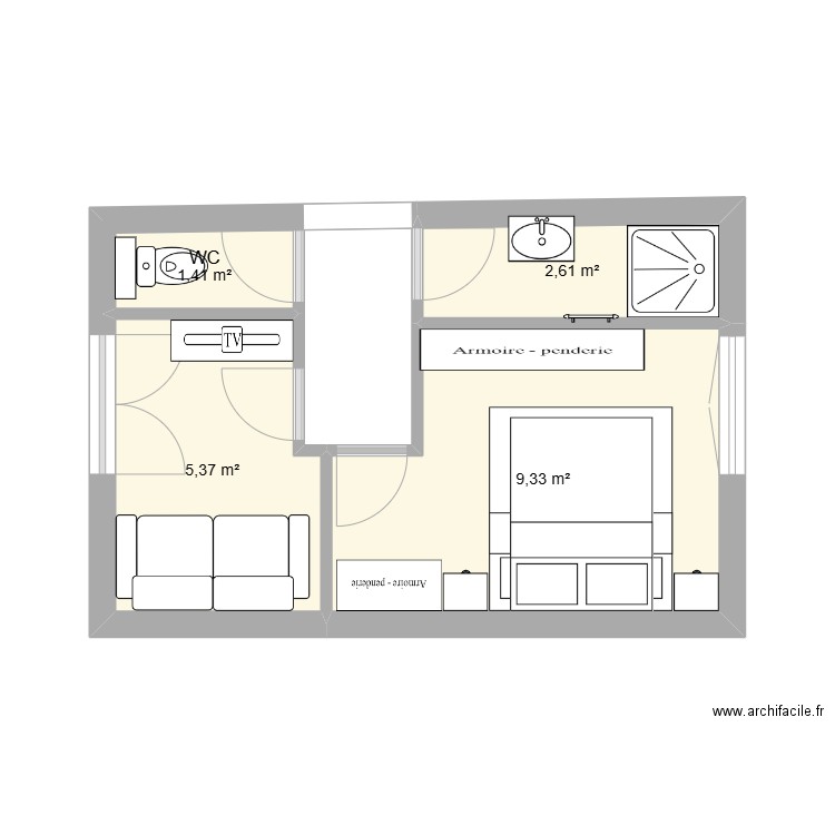 projet chambres maison 2. Plan de 0 pièce et 0 m2