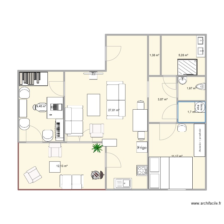 prvi. Plan de 0 pièce et 0 m2