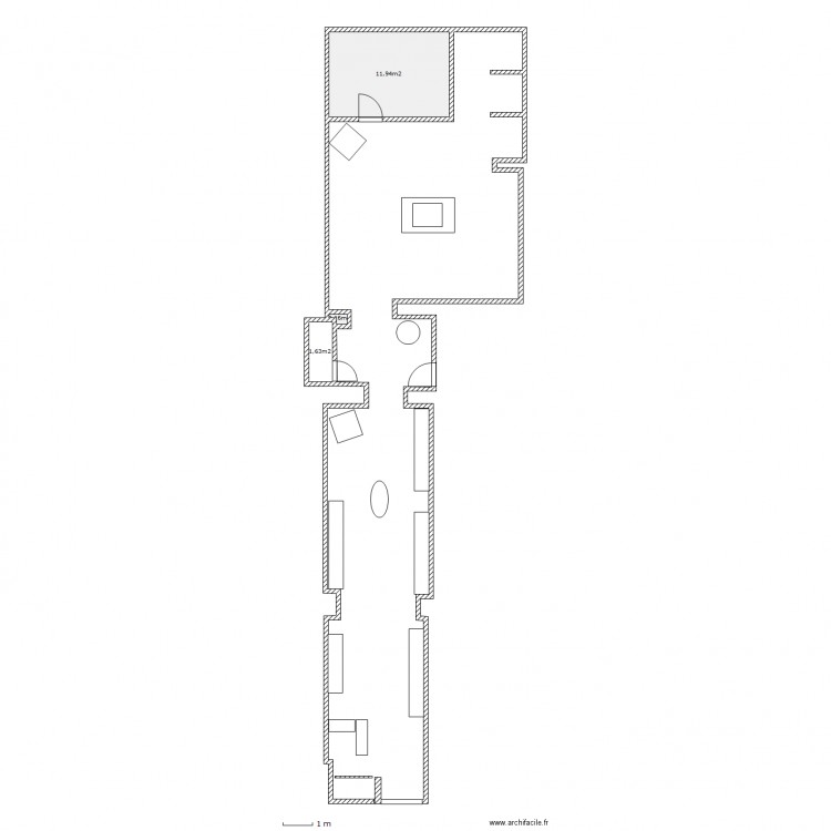 JORDAN MAGASIN opt.cabines dans réserve. Plan de 0 pièce et 0 m2