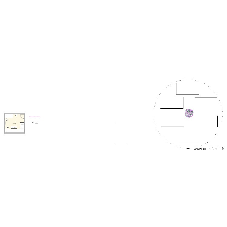 Salle de bain. Plan de 1 pièce et 17 m2