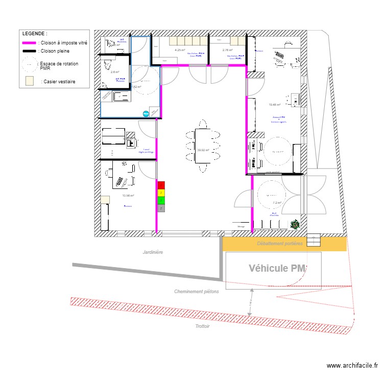 PM V 2021 10 25. Plan de 10 pièces et 102 m2