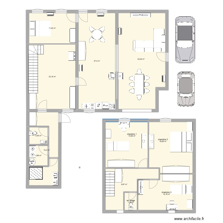 volck. Plan de 0 pièce et 0 m2