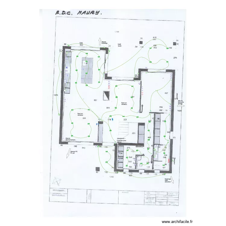 Maury rdc. Plan de Maury rdc. Plan de