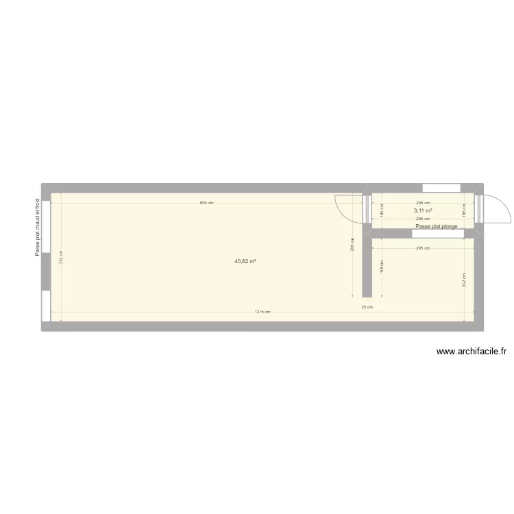 ALIVI - Plan cuisine vide. Plan de 