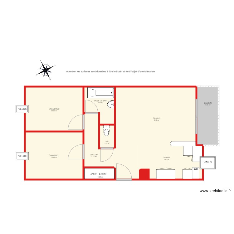 BI 5145 côté. Plan de 0 pièce et 0 m2