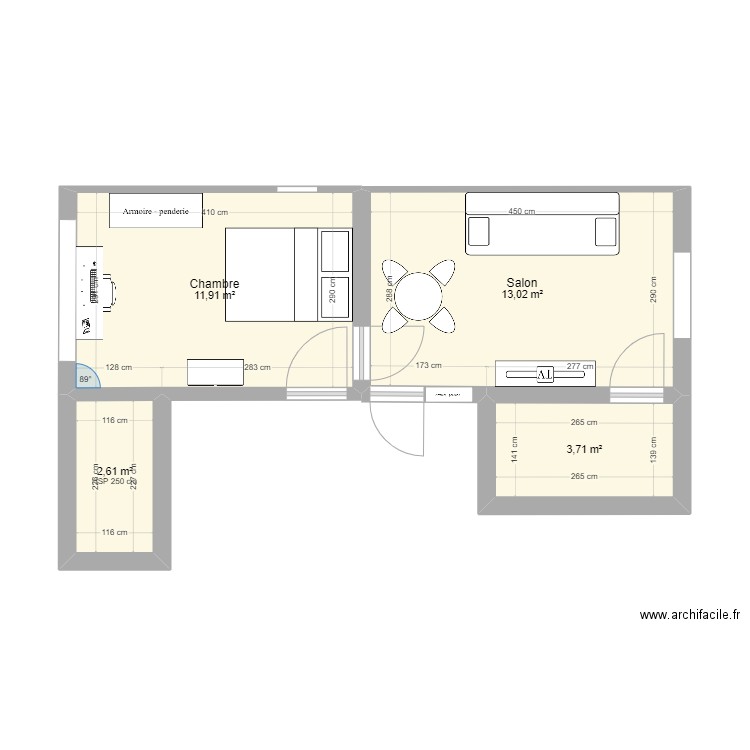 Appartement Marie. Plan de 0 pièce et 0 m2