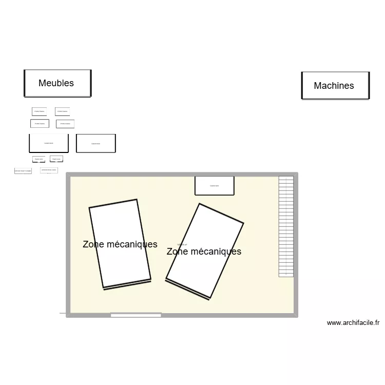 Adam Auo Garage. Plan de 1  et 147 m²